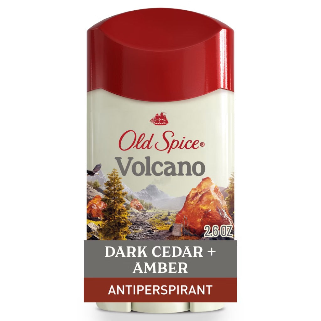 Old Spice Men's Antiperspirant Deodorant Invisible Solid Stick - Volcano with Charcoal, 2.6 oz