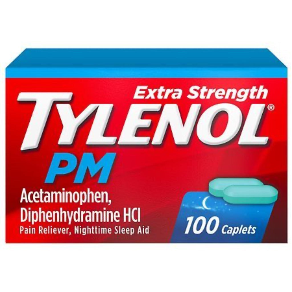 Tylenol PM Extra Strength Pain Reliever & Sleep Aid Caplets - Acetaminophen - 100ct