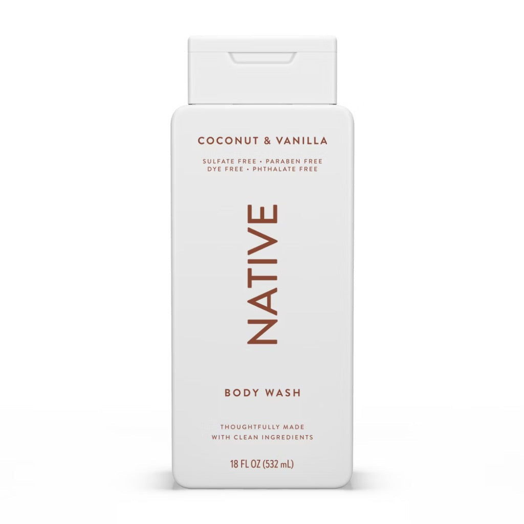Native Body Wash - Coconut & Vanilla, 18 fl. oz.