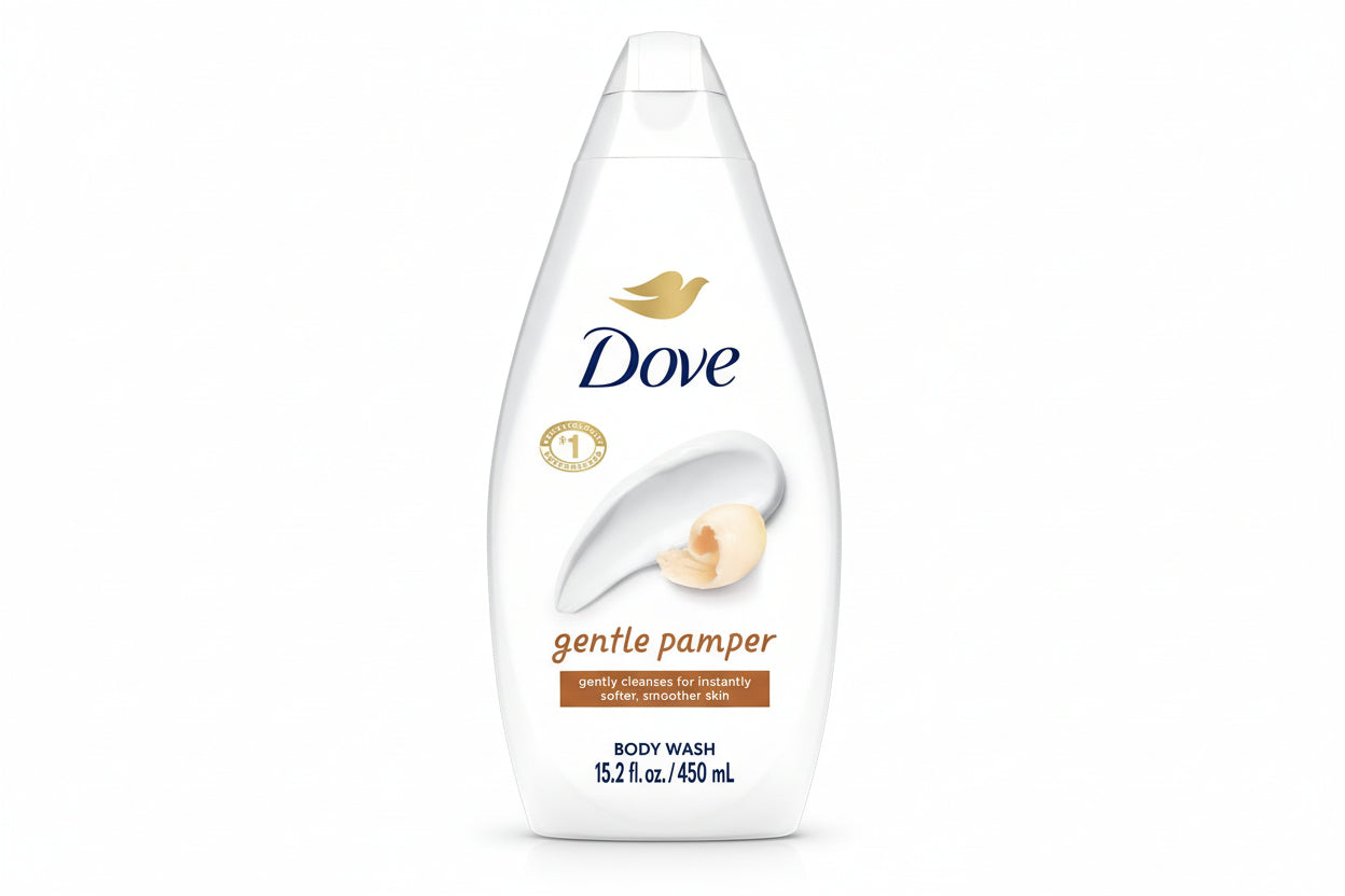 Dove Body Wash Soothing Moisturizing Cleanser for Soft Skin - Gentle Pamper, 15.22 fl. oz.