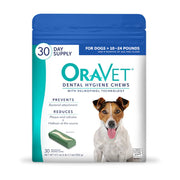 OraVet Dental Hygiene Chews for Small Dogs 10-24 lbs. - 30 Count