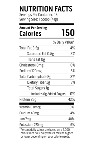 Ascent Organic Plant Protein Powder - Chocolate, 1.63lb. (18 Servings)