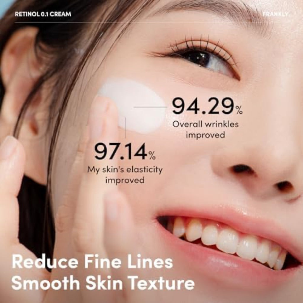 Frankly Retinol 0.1% Cream, Beginner Retinol Night Cream with Ceramides & Natural Ginseng - 1.01 fl. oz.