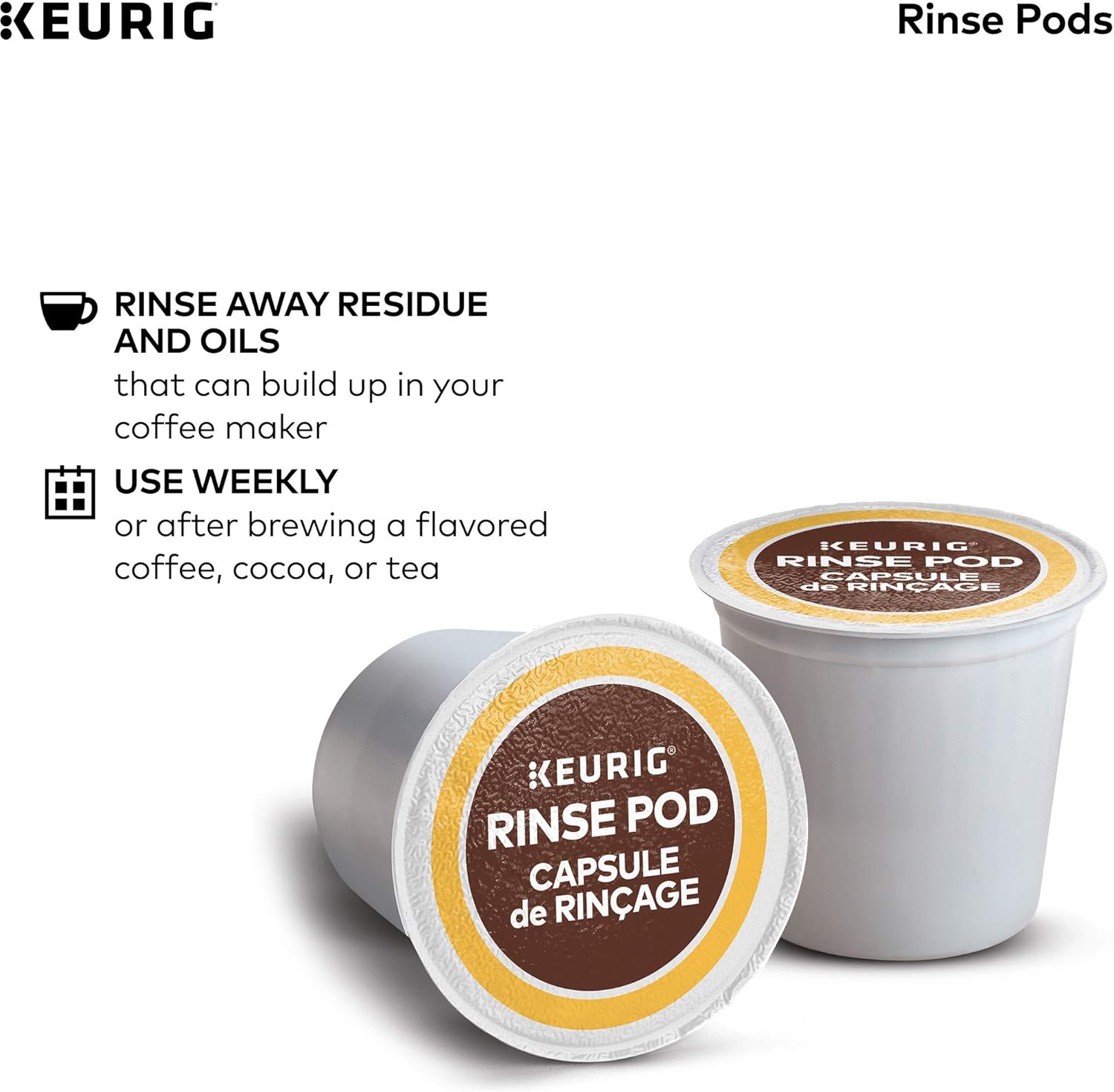 Keurig Brewer Cleanse Kit Descaling Solution (14 fl. oz.) and 4 Rinse Pods