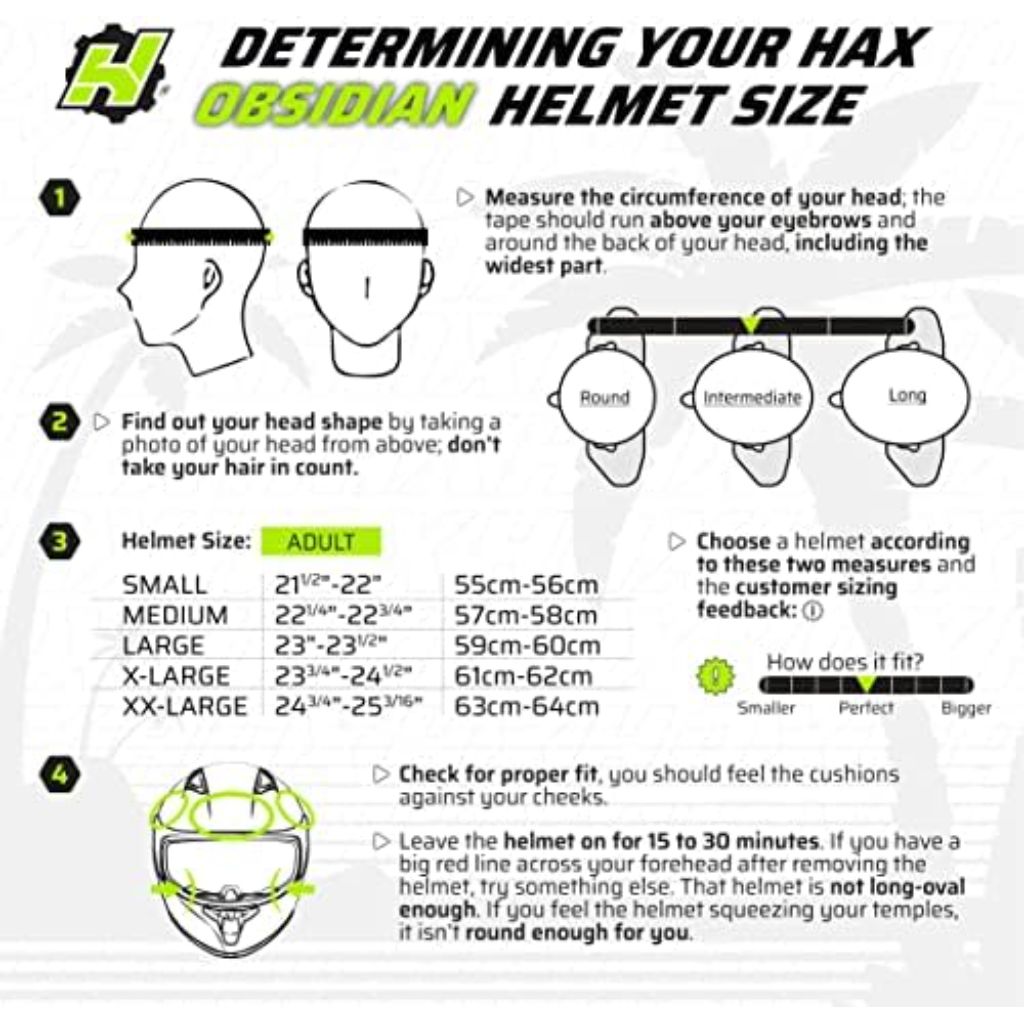 HAX Obsidian Full Face Dual Visor Adult Motorcycle Helmet, Pinlock Ready, DOT Approved - HUICHIOL Green, XXL
