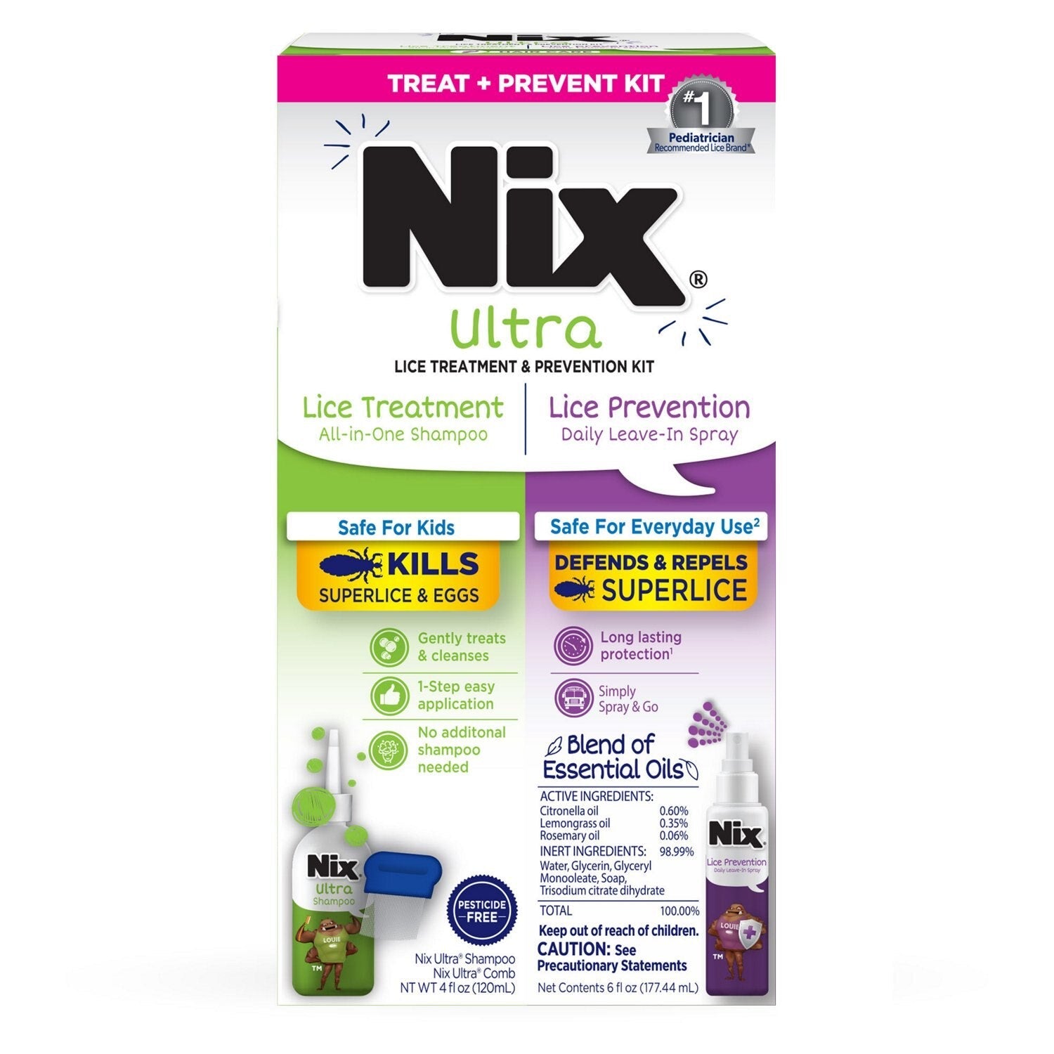 Nix Ultra Lice Treatment & Prevention Kit - 10 fl. oz.
