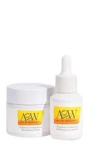 Act of Wellness Euphoric Exfoliation Weekly Exfoliating Facial Treatment Peel with Lactic and Glycolic Acid - 2pcs.