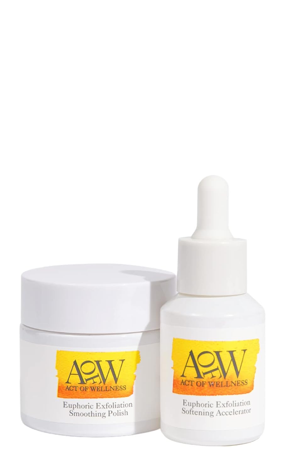 Act of Wellness Euphoric Exfoliation Weekly Exfoliating Facial Treatment Peel with Lactic and Glycolic Acid - 2pcs.