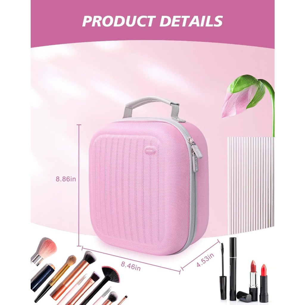 Krypthos Hardshell Travel Makeup Case - Pink