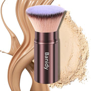 Retractable Kabuki Face Makeup Brush (Flat Head)