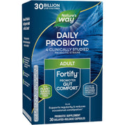 Nature's Way Fortify Adult Daily Probiotic With Prebiotic, 30 Billion Live Cultures - 30 Caps