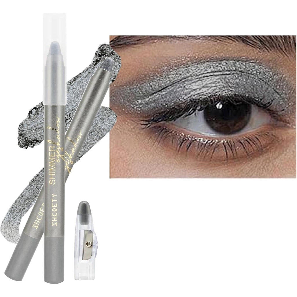 Uratm Beauty Eyeshadow Stick, Blendable Creamy Smooth Shimmer -#01 Dark Gray Shimmer