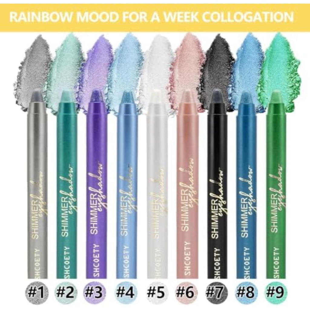 Uratm Beauty Eyeshadow Stick, Blendable Creamy Smooth Shimmer -#01 Dark Gray Shimmer