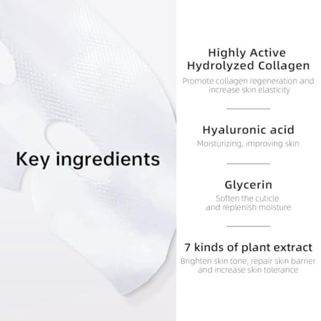 BioCollagen Real Deep Hydrating Overnight Hydrogel Face Mask - 5 Pack