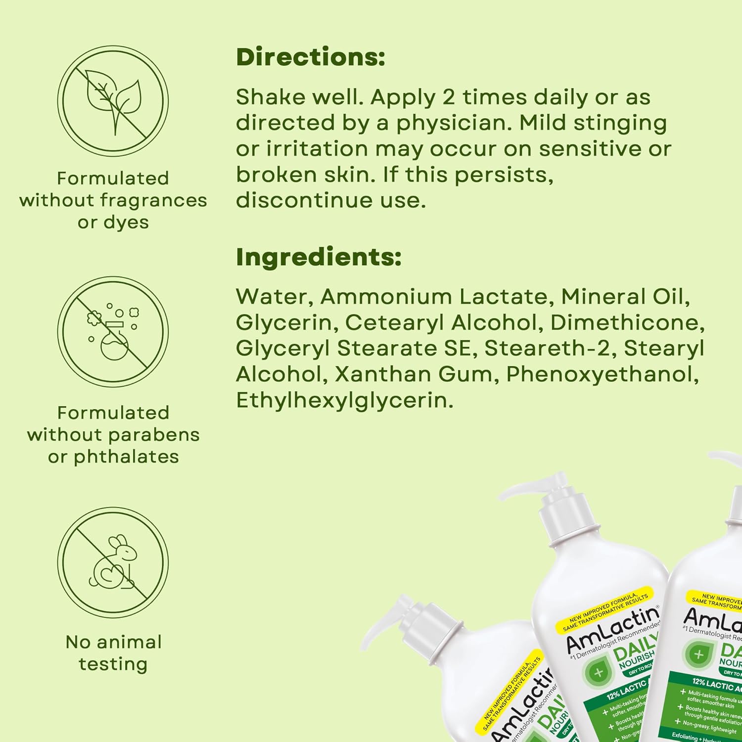 AmLactin Daily Nourish 12% Lactic Acid Body Lotion for Dry Skin - 7.9 oz