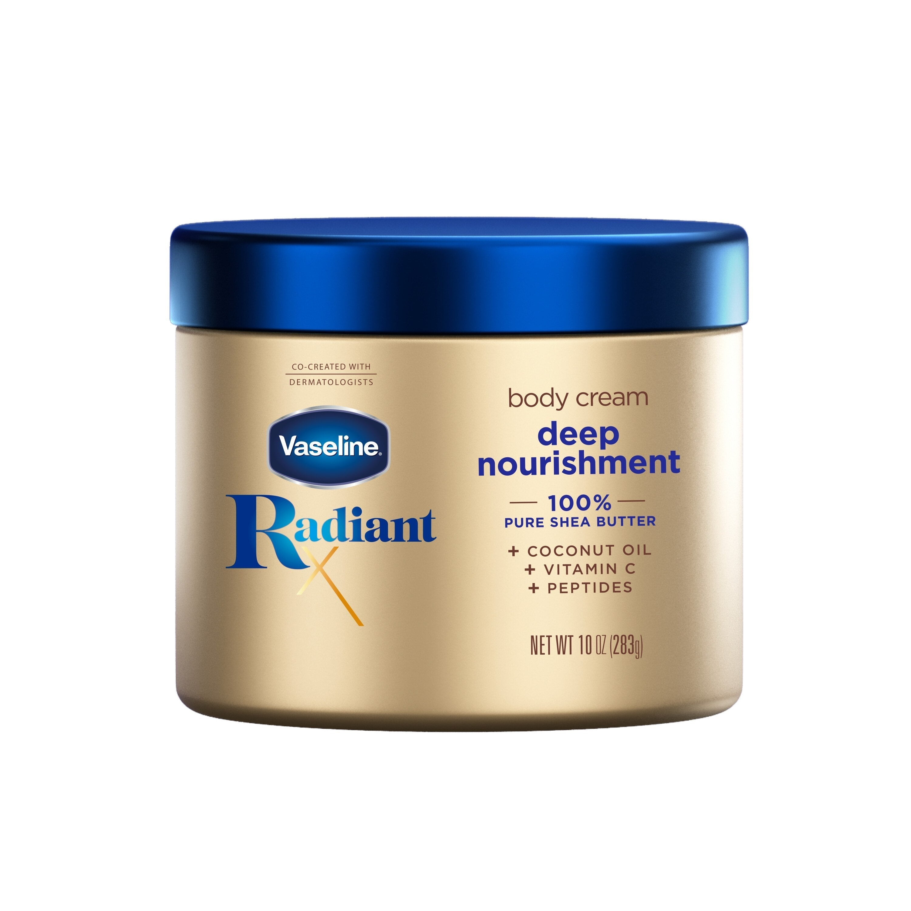 Vaseline Radiant X Deep Nourishment Pure Shea Butter Body Cream - Coconut, 10 oz