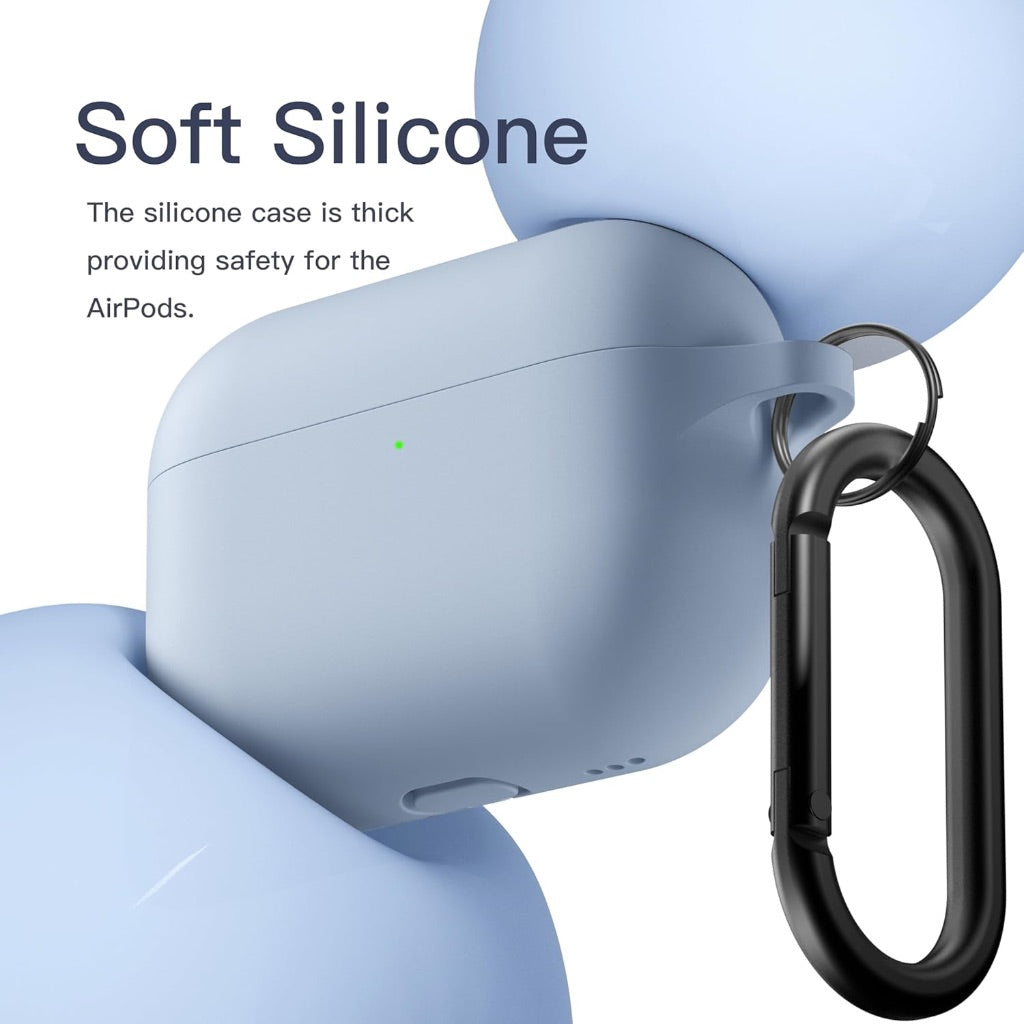 Brujula Silicone Protective Case for AirPods Pro 3 - Light Blue