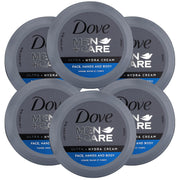 Dove Men+Care Ultra-Hydra Cream for Face, Hands and Body - 2.53oz (6 Pack)