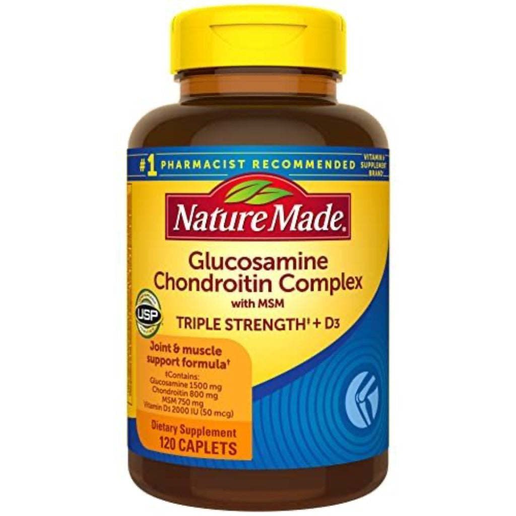 Nature Made Glucosamine Chondroitin Complex with MSM and Vitamin D3 - 120 Caplets