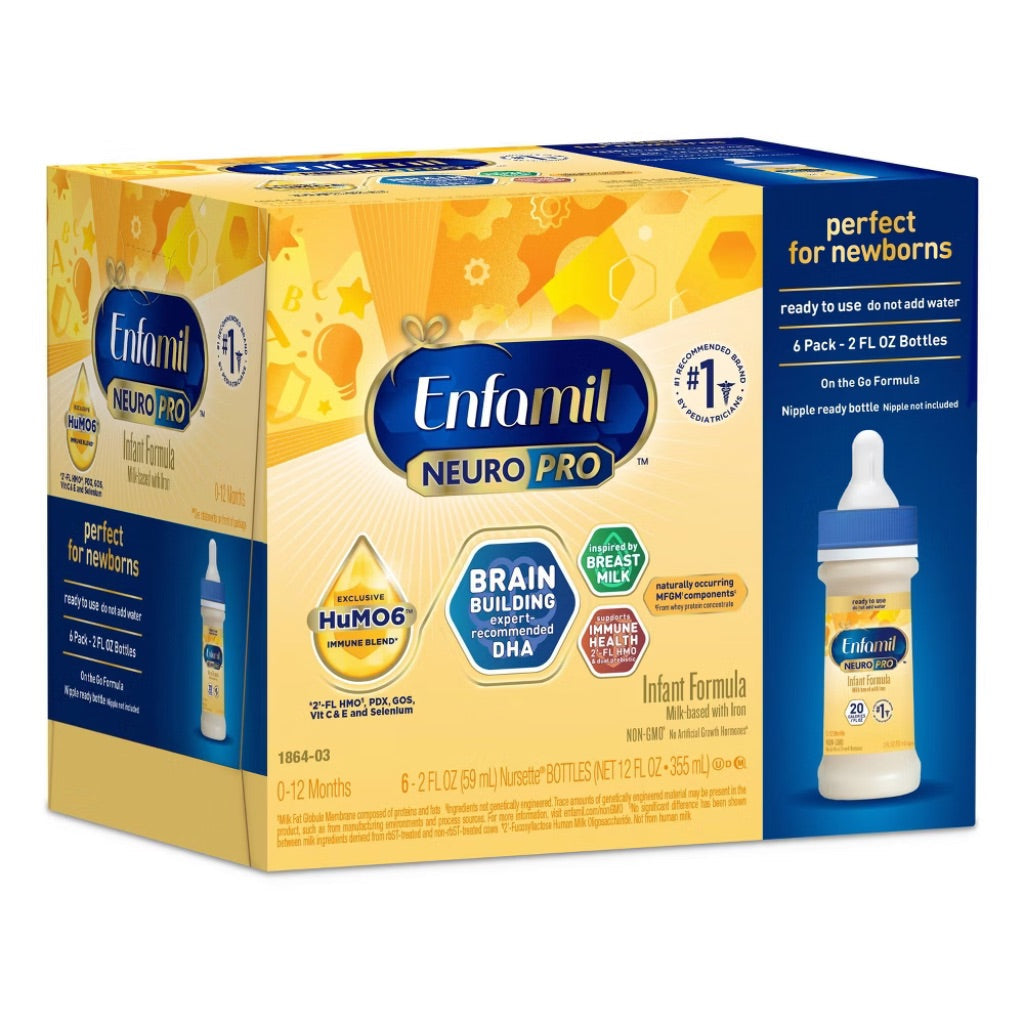 Enfamil NeuroPro Ready-to-Feed Infant Formula Bottles - 2 fl. oz. (6ct)