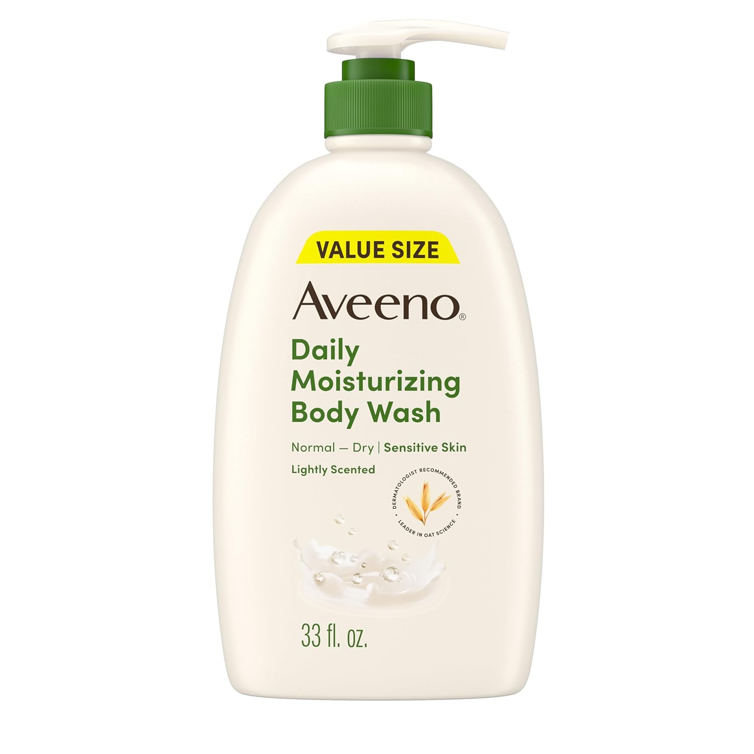 Aveeno Daily Moisturizing Body Wash for Normal-Dry Sensitive Skin, Lightly Scented - 33 fl. oz.