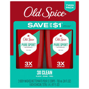 Old Spice High Endurance Men's Body Wash - Pure Sport, 24 fl. oz. (2 Pack)