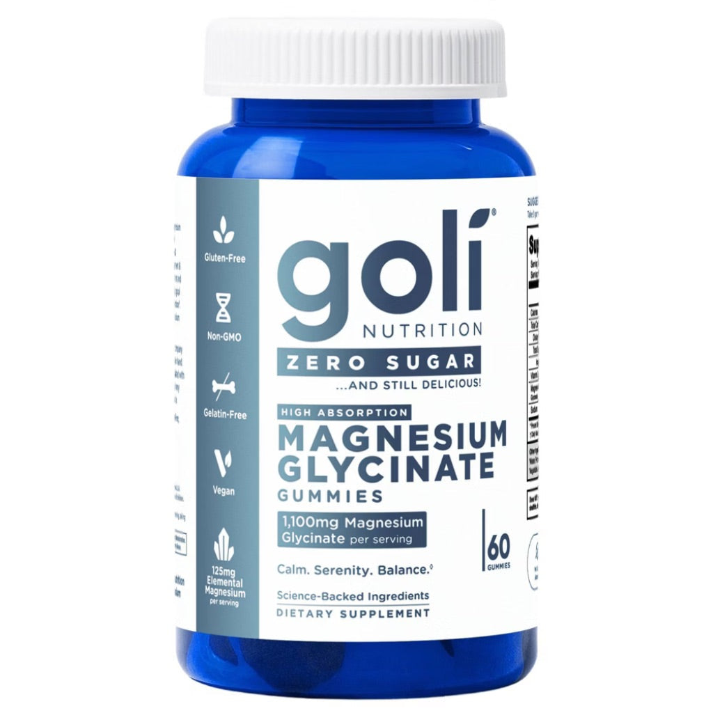 Goli Nutrition Zero Sugar Magnesium Citrate Gummies, 260mg - 60ct (3 Pack)