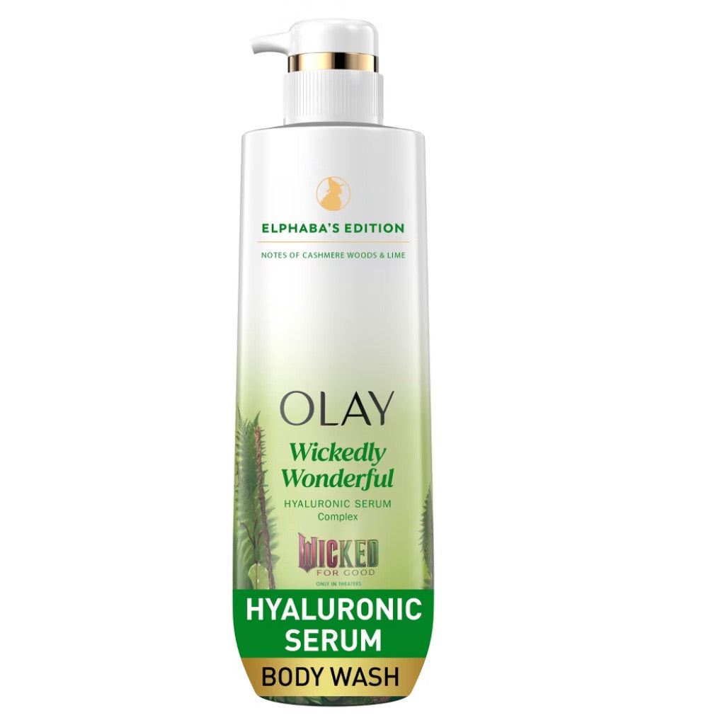 Olay Wicked Edition Hyaluronic Serum Body Wash - "Wickedly Wonderful" Elphaba's Edition, 20 fl. oz.