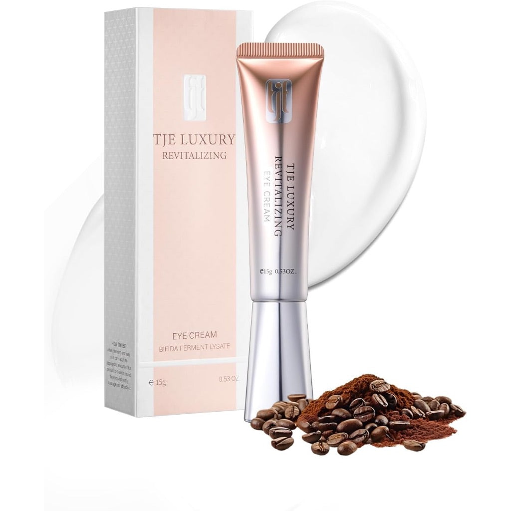 TJE Luxury Revitalizing Eye Cream made with Caffeine, 0.53 oz.
