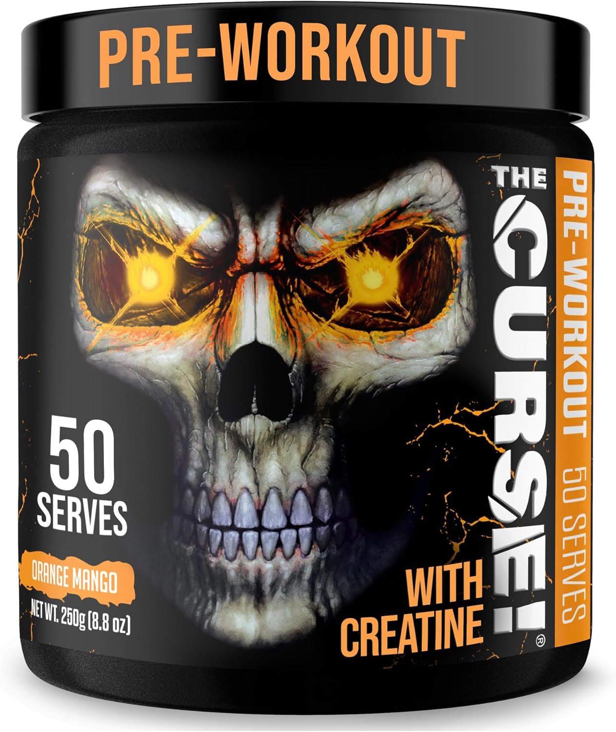 JNX Sports The Curse! Pre-Workout Powder - Orange Mango, 50 Servings