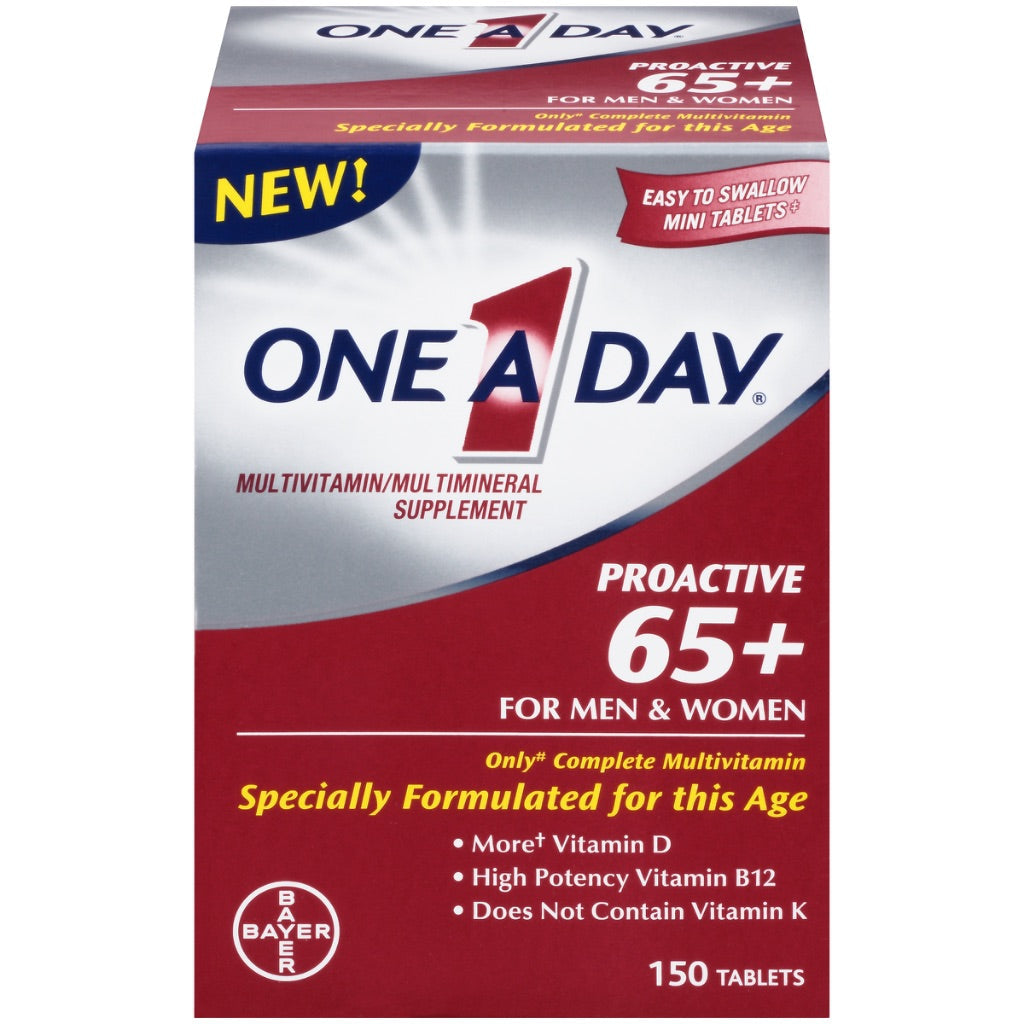 One A Day Men's & Women's 65+ Multivitamin - 150 Tablets