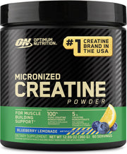 Optimum Nutrition Micronized Creatine Powder - Blueberry Lemonade, 60 Servings