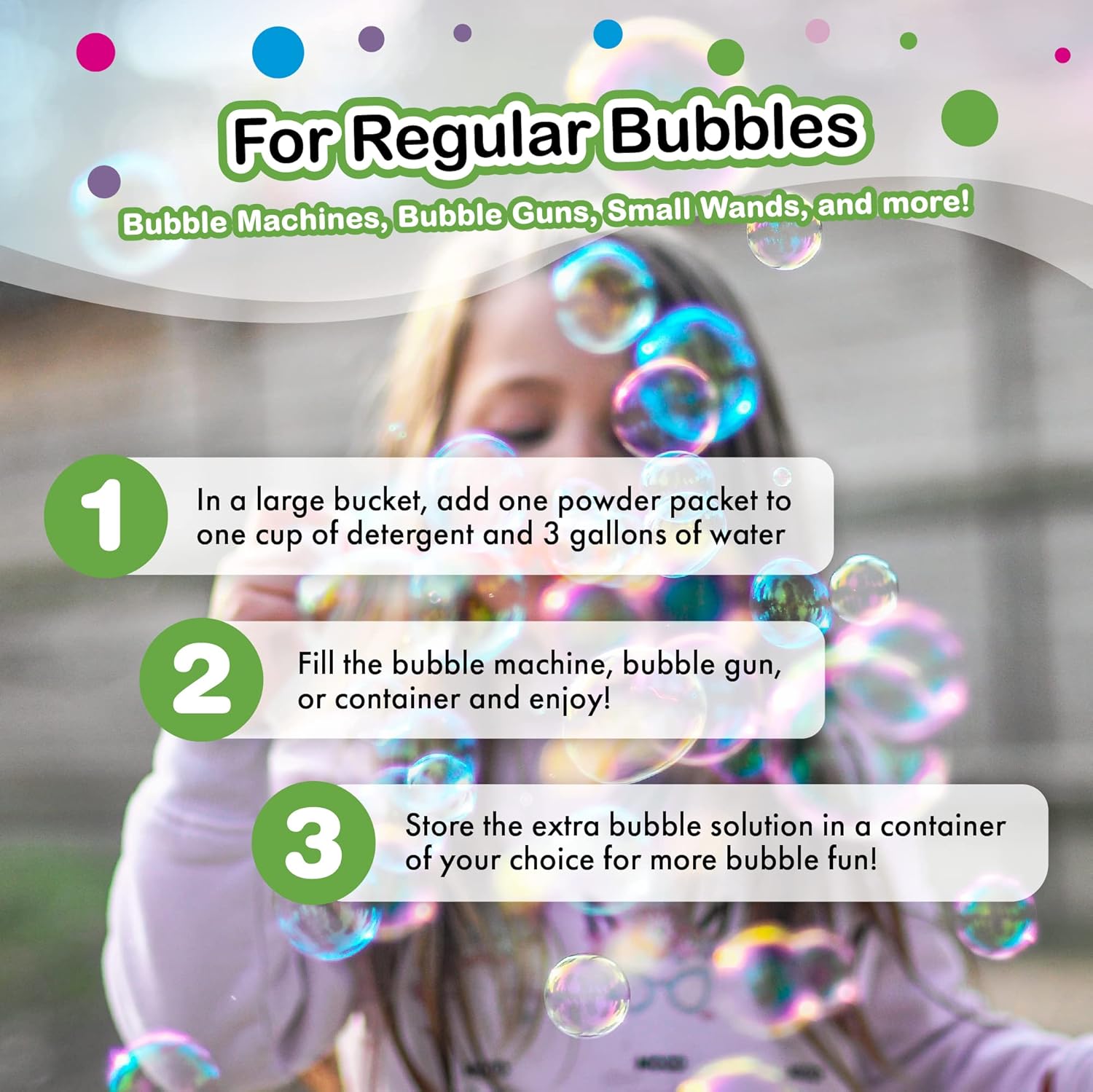 WOWmazing Giant Bubble Powder (6 Packets)