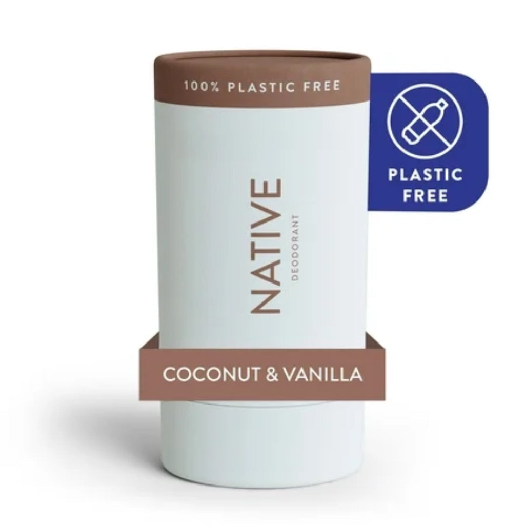 Native 100% Plastic Free Free Deodorant - Coconut & Vanilla, 2.65 oz