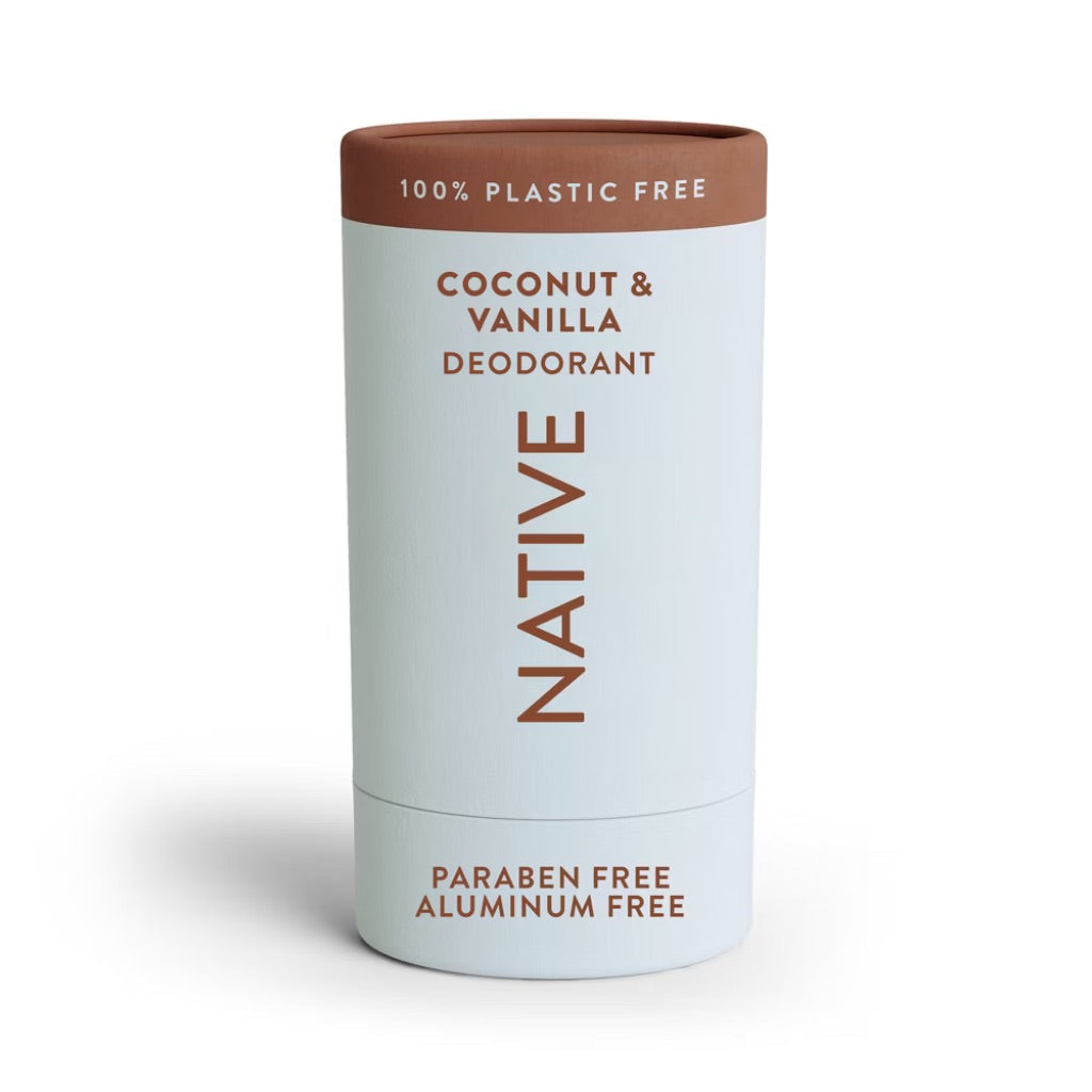 Native 100% Plastic Free Free Deodorant - Coconut & Vanilla, 2.65 oz