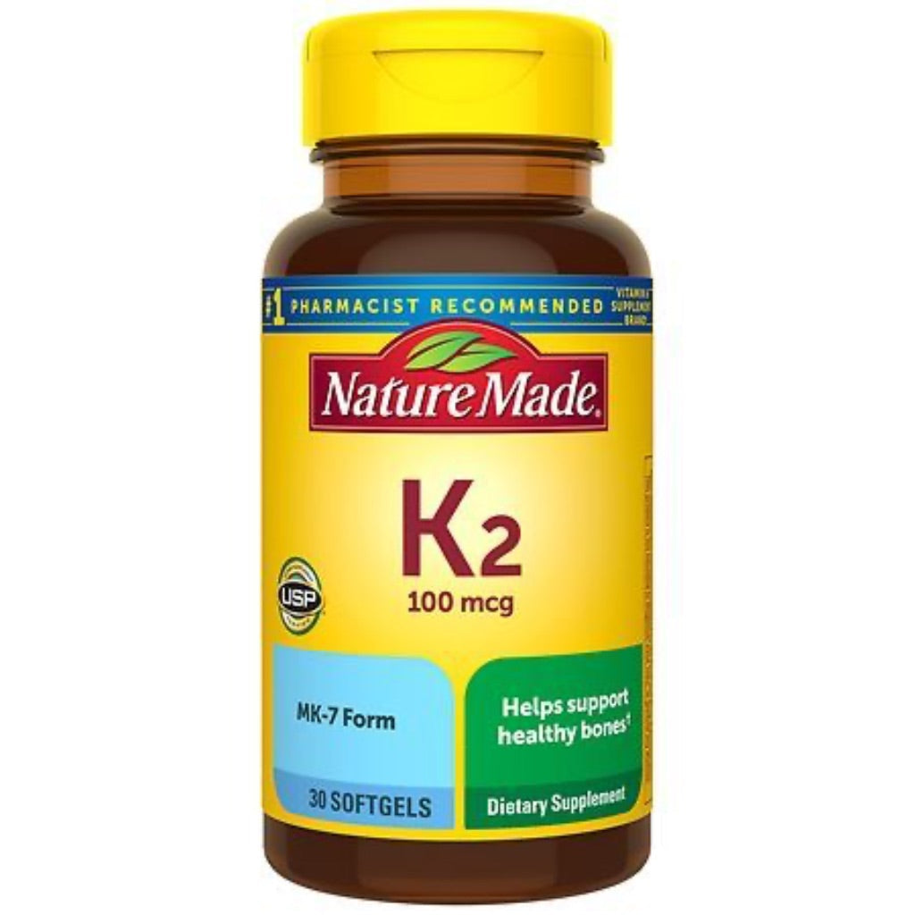 Nature Made Vitamin K2 100mcg for Bone Support - 30 Softgels
