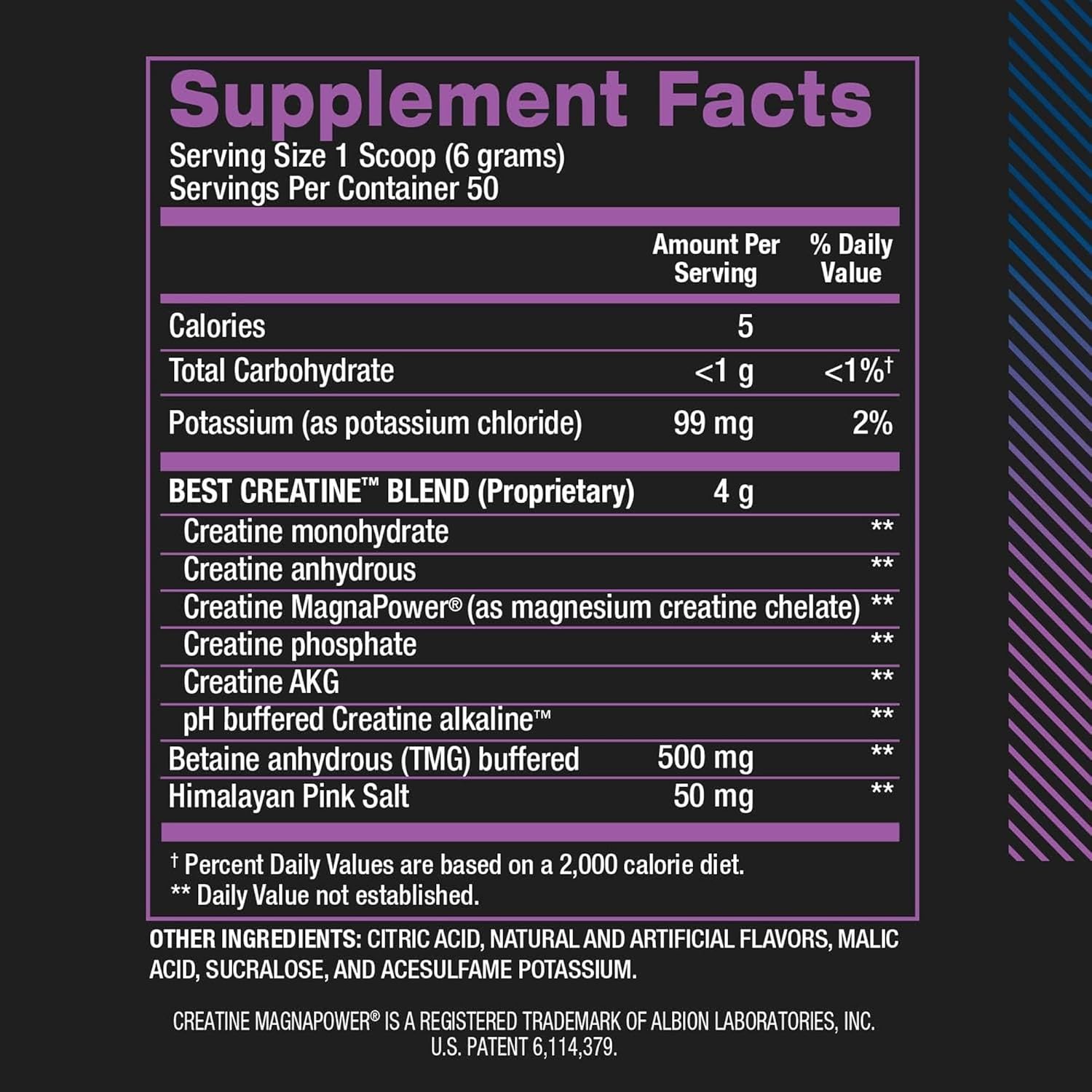 BPI Sports Best Creatine Monohydrate Powder - Fruit Punch, 50 Servings