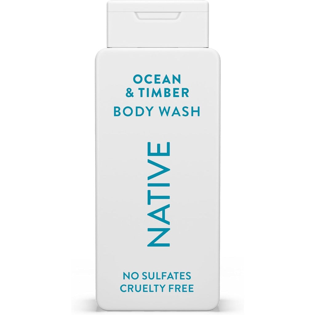 Native Body Wash - Ocean & Timber, 18 fl. oz.