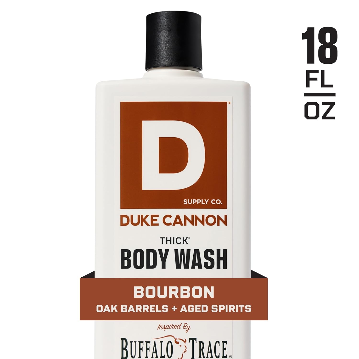 Duke Cannon Supply Co. Thick High Viscosity Men's Body Wash - Bourbon (Oak Barrels + Aged Spirits) 18 fl. oz.