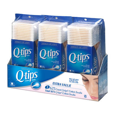 Q-tips Cotton Swabs  Original  For Home  First Aid and Beauty  100% Cotton  625 Count