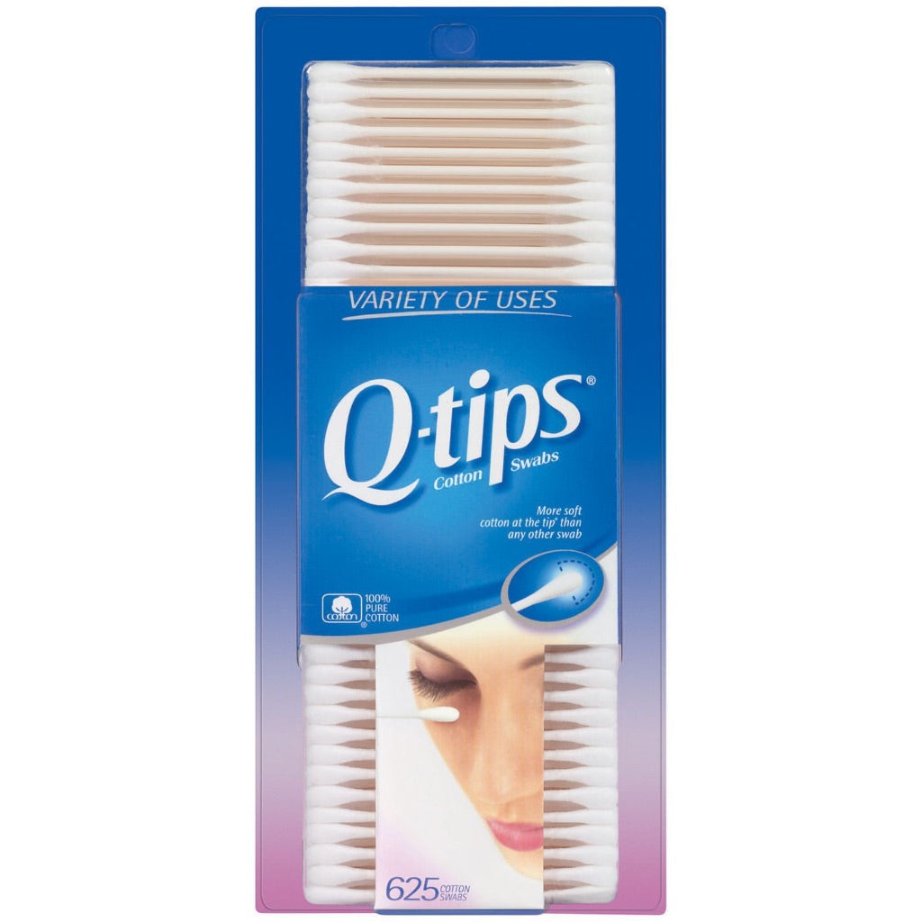 Q-tips Cotton Swabs  Original  For Home  First Aid and Beauty  100% Cotton  625 Count