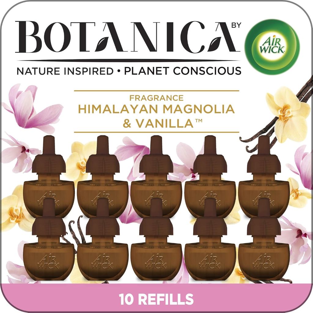 Botanica by Air Wick Plug in Scented Oil Refill - Himalayan Magnolia and Vanilla, 10ct