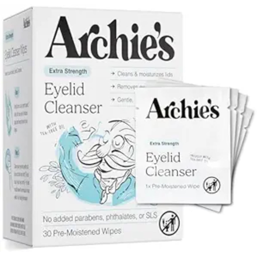 Archie's Remedies Eyelid Cleanser Wipes - 30ct.