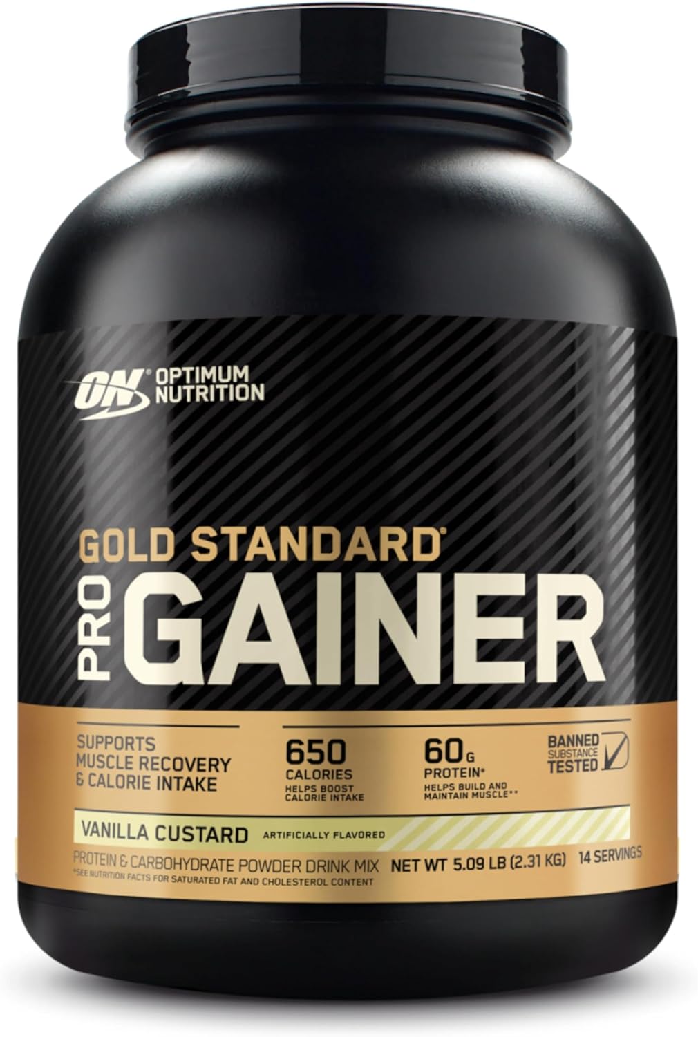 Optimum Nutrition Gold Standard Pro Gainer Protein Powder - Vanilla Custard, 5.09 lb.