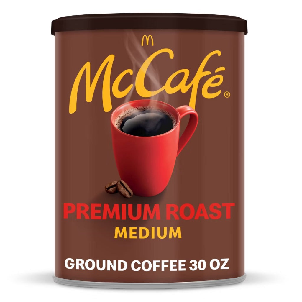 McCafe Premium Medium Roast Ground Coffee, 30 oz Tin
