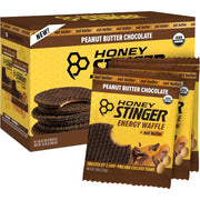 Honey Stinger Organic Energy Waffles, Peanut Butter Chocolate, 1.06oz - 16ct