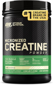 Optimum Nutrition Micronized Creatine Monohydrate Powder - Unflavored, 240 Svgs.