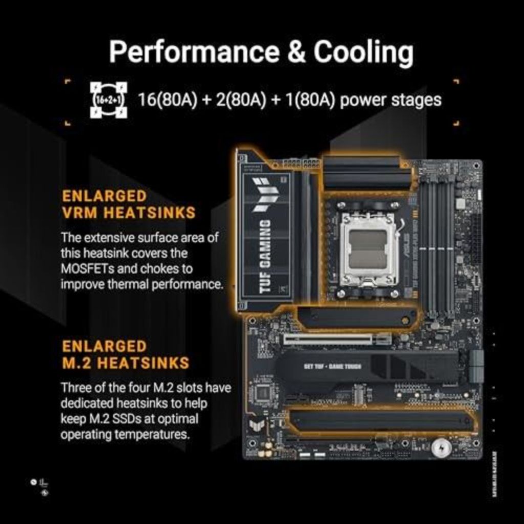 ASUS - TUF X870E-PLUS WiFi7 ATX Motherboard