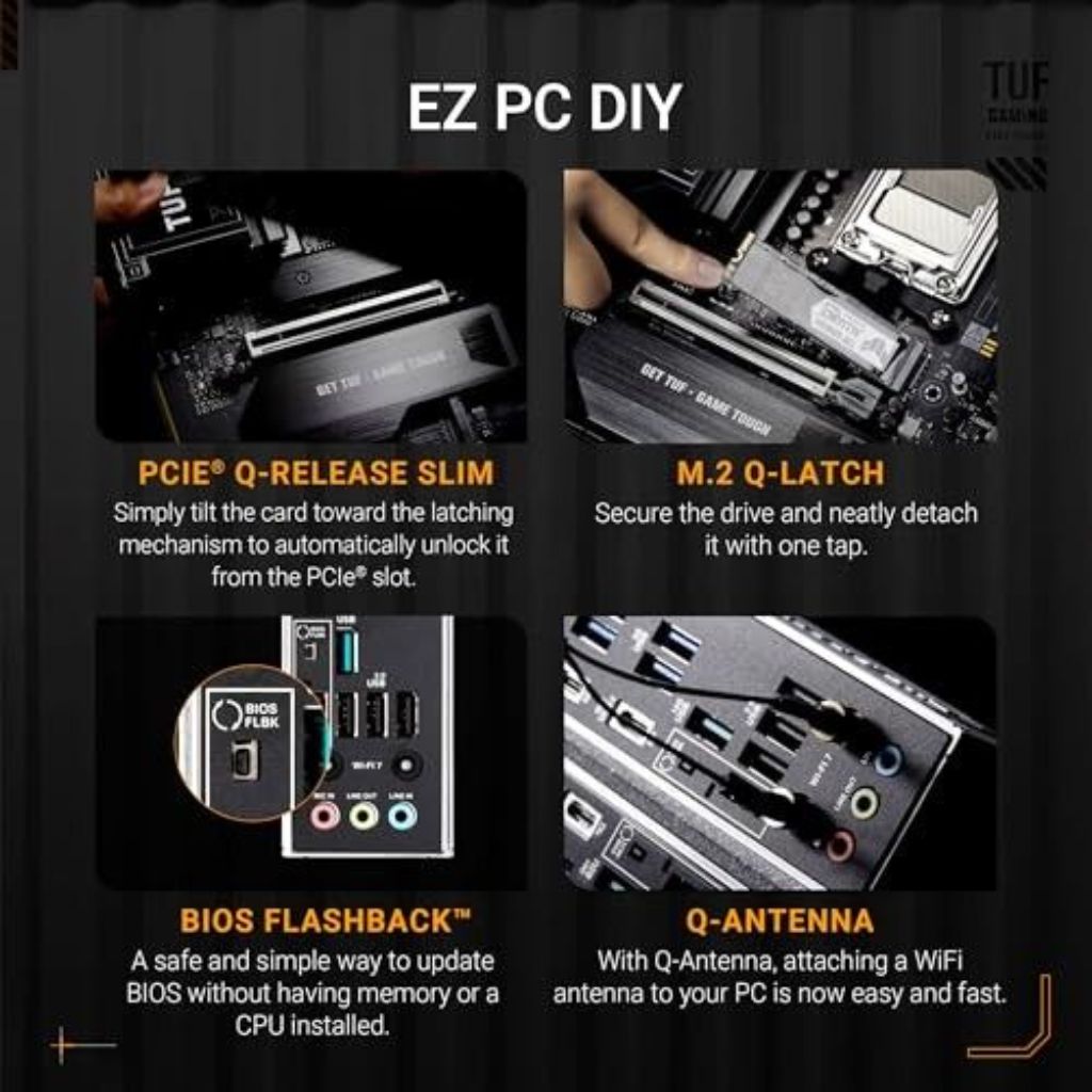 ASUS - TUF X870E-PLUS WiFi7 ATX Motherboard