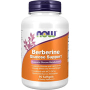 NOW Supplements Berberine Glucose Support with MCT Oil - 90 Softgels